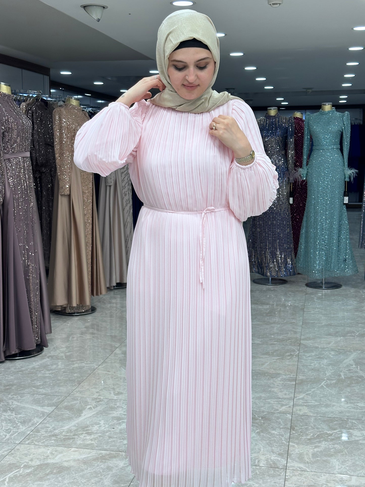 ekose 1001 sifon elbise1