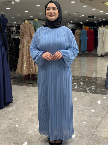 ekose 1001 sifon elbise bebe mavisi (1)