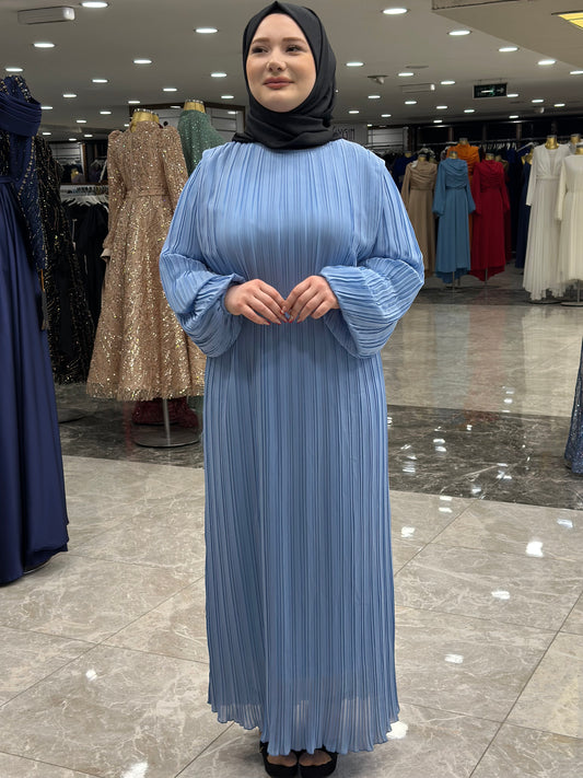 ekose 1001 sifon elbise bebe mavisi (1)