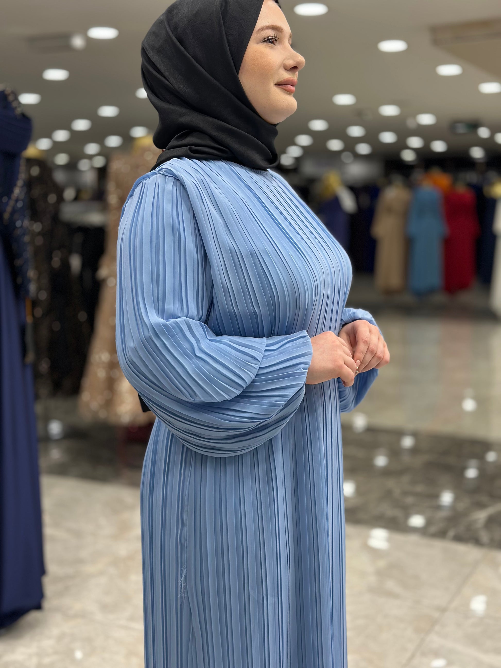 ekose 1001 sifon elbise bebe mavisi (3)