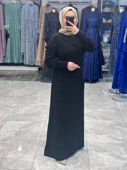 juki 5501 tas islemeli abiye siyah (2)