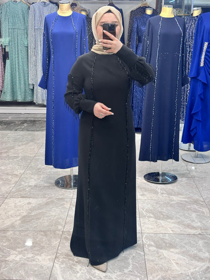 juki 5501 tas islemeli abiye siyah (3)