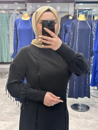 juki 5501 tas islemeli abiye siyah (4)