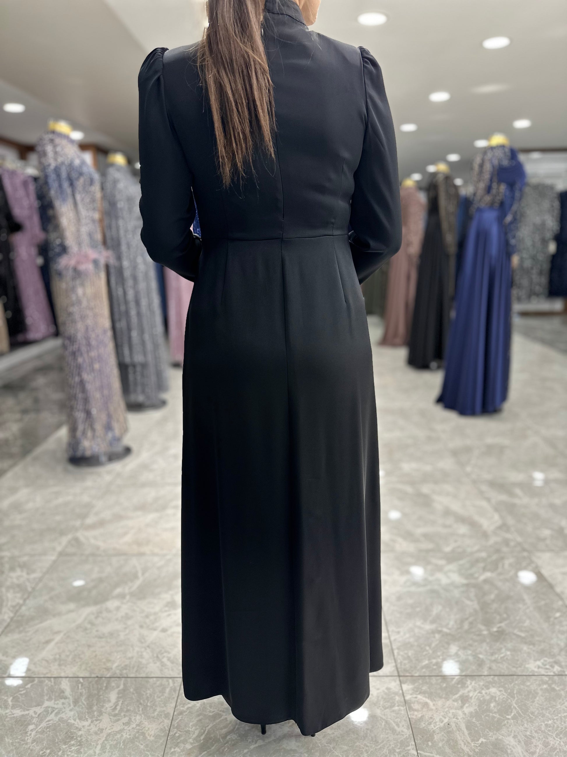 juki 5502 saten elbise siyah (2)