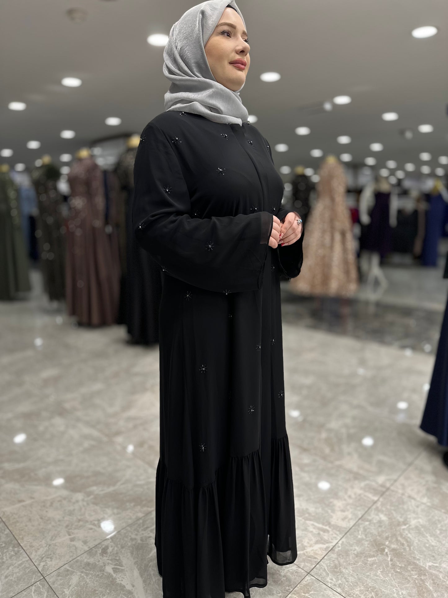 musab 2405 tasli asratli sifon ferace  siyah (2)