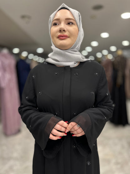 musab 2405 tasli asratli sifon ferace  siyah (4)